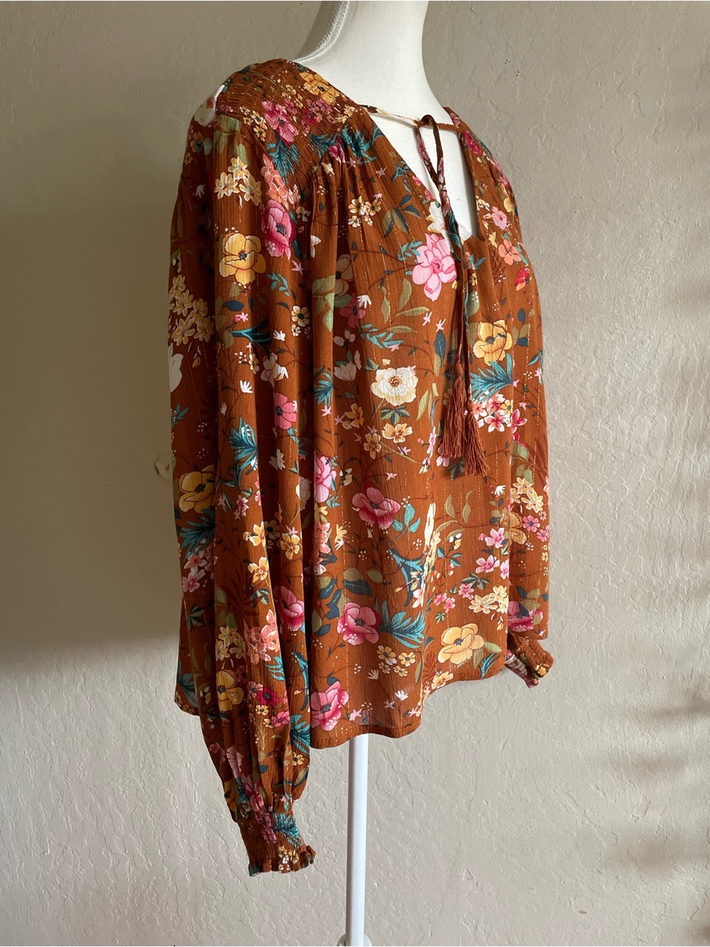 5 for $50 Anthropologie floral boho top - Picture 3 of 8
